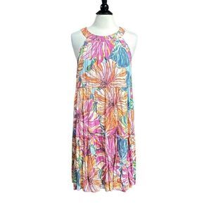 Mlle Gabrielle Women’s Floral Halter Dress Size XL NEW